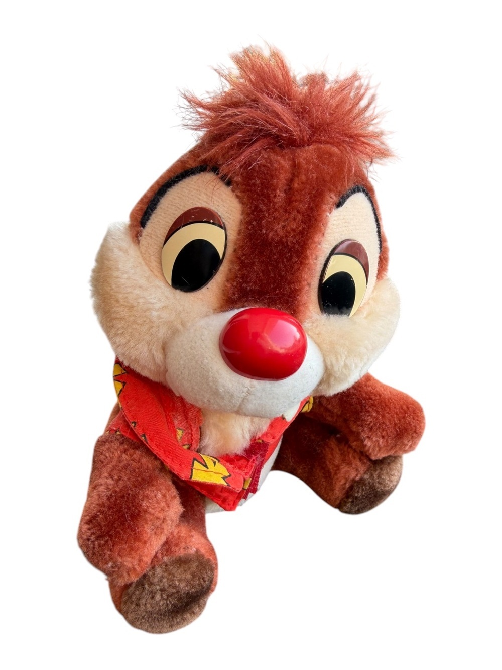 VTG Disney Chip 'n Dale Rescue Rangers Dale Stuffed Animal Toy 6.5”